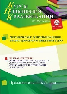 Методические аспекты изучения правил дорожного движения в ДОО (72 ч.) - изображение № 1