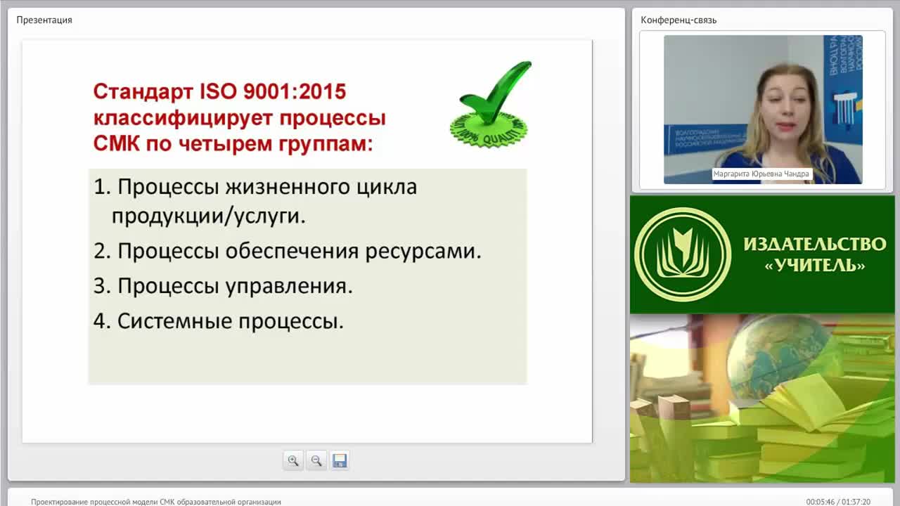 Международный вебинар &quot;Проектирование процессной модели СМК образовательной организации&quot; - изображение № 5