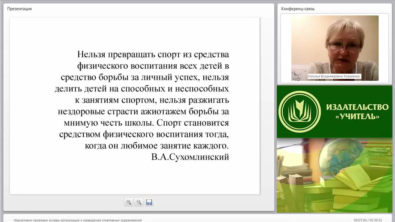 Международный вебинар &quot;Нормативно-правовые основы организации и проведения спортивных соревнований&quot; - изображение № 2