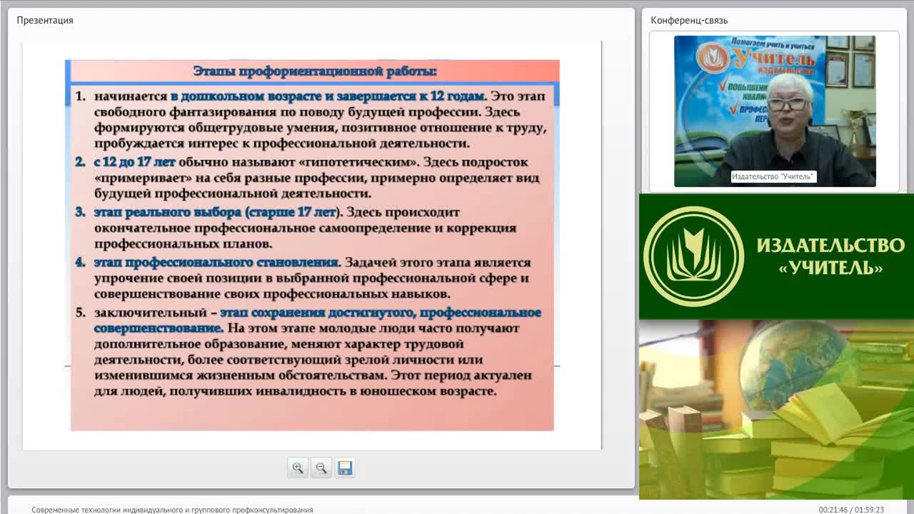 Международный вебинар &quot;Современные технологии индивидуального и группового профконсультирования&quot; - изображение № 4